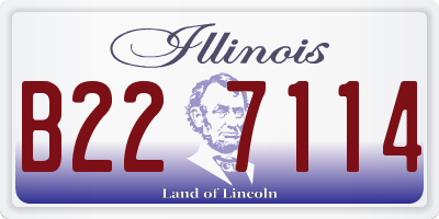 IL license plate B227114