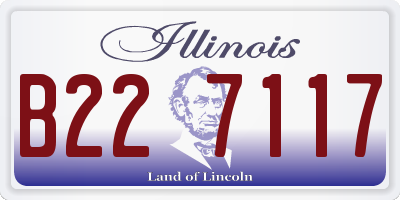 IL license plate B227117