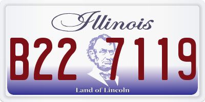 IL license plate B227119