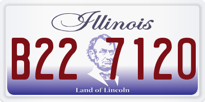 IL license plate B227120