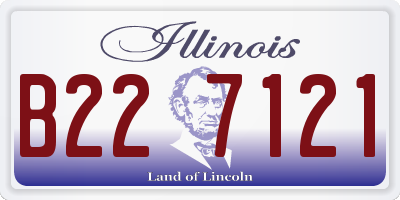 IL license plate B227121