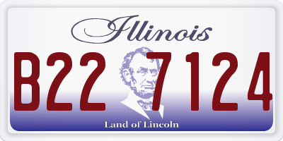 IL license plate B227124