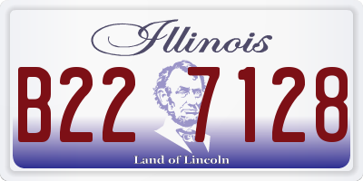 IL license plate B227128