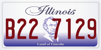 IL license plate B227129