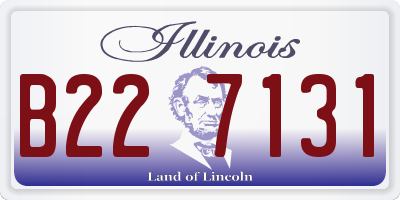 IL license plate B227131