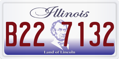 IL license plate B227132