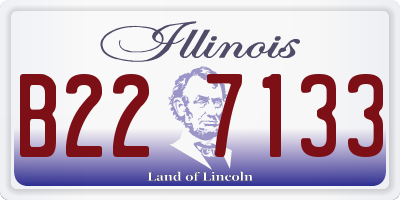 IL license plate B227133