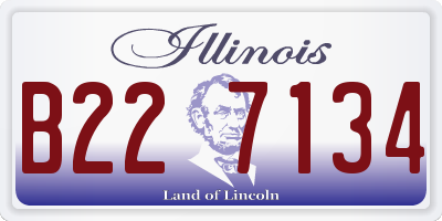 IL license plate B227134