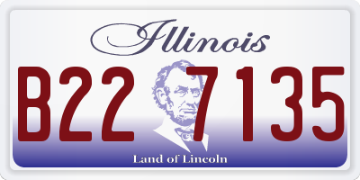 IL license plate B227135