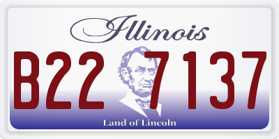 IL license plate B227137