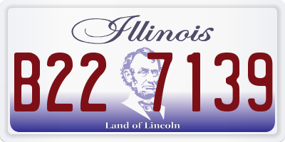 IL license plate B227139