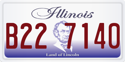 IL license plate B227140