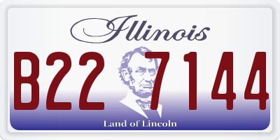IL license plate B227144