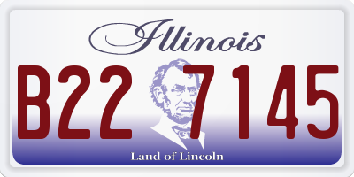 IL license plate B227145