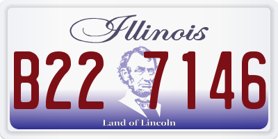 IL license plate B227146