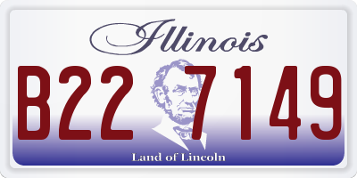 IL license plate B227149