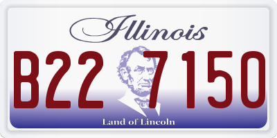 IL license plate B227150