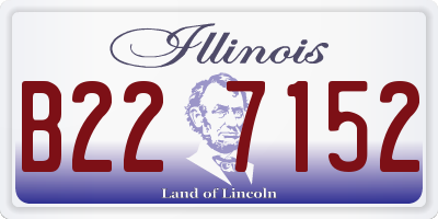 IL license plate B227152