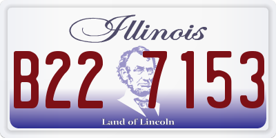 IL license plate B227153