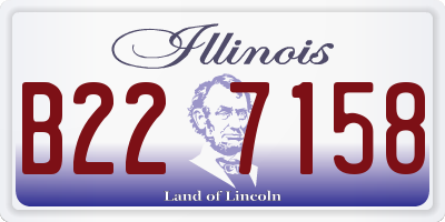 IL license plate B227158