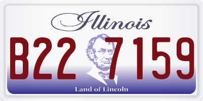 IL license plate B227159