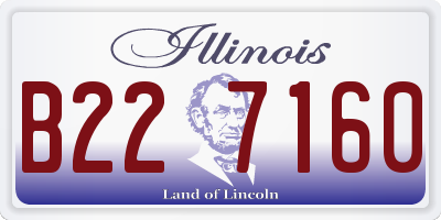IL license plate B227160