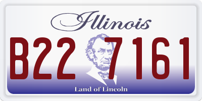 IL license plate B227161