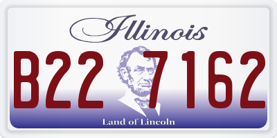 IL license plate B227162