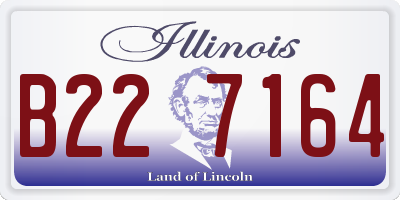IL license plate B227164