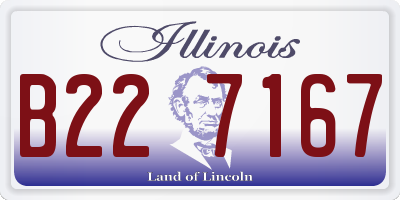 IL license plate B227167