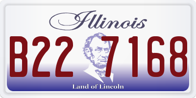IL license plate B227168
