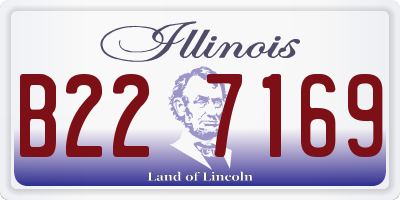 IL license plate B227169