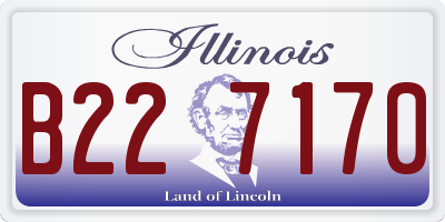 IL license plate B227170
