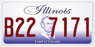 IL license plate B227171