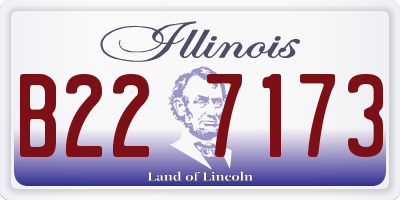 IL license plate B227173