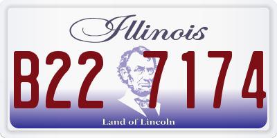 IL license plate B227174