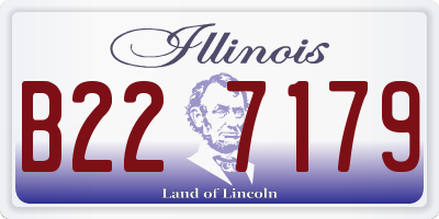 IL license plate B227179