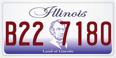 IL license plate B227180