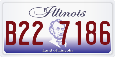 IL license plate B227186