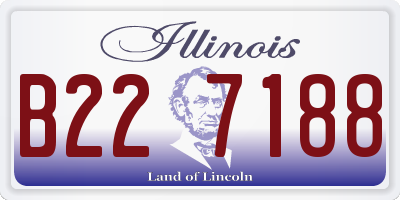 IL license plate B227188