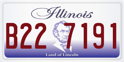 IL license plate B227191