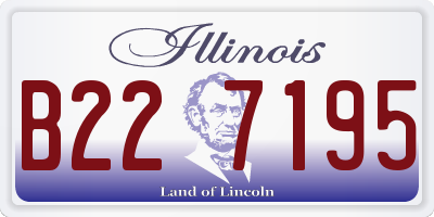 IL license plate B227195