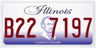 IL license plate B227197