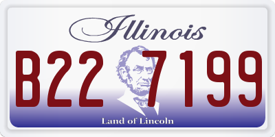 IL license plate B227199