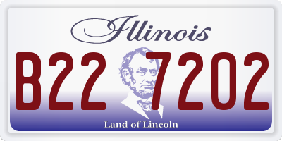 IL license plate B227202