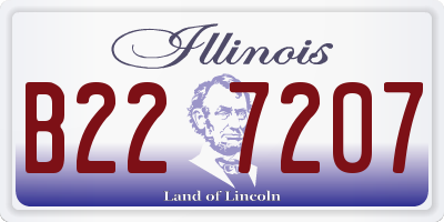 IL license plate B227207