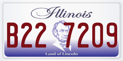 IL license plate B227209