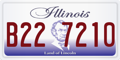 IL license plate B227210