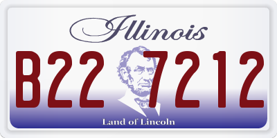 IL license plate B227212