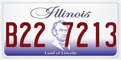 IL license plate B227213